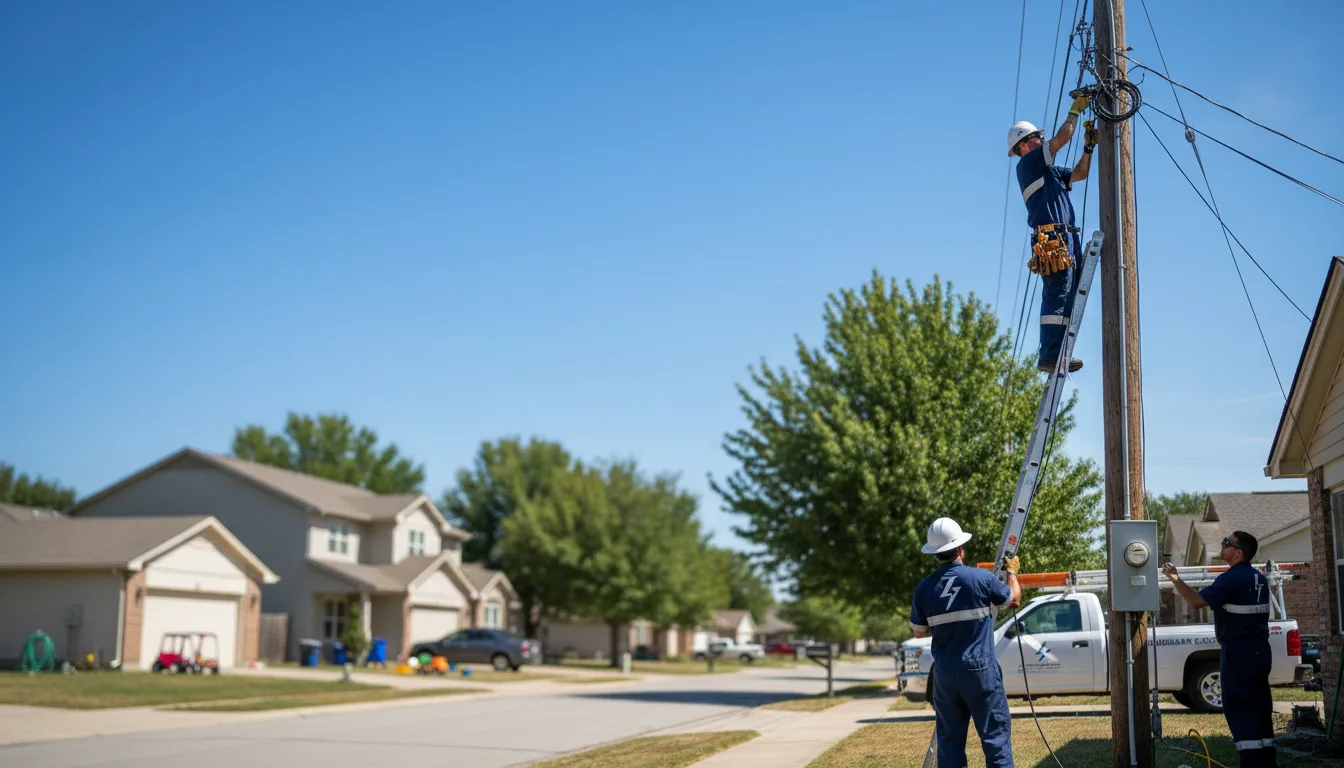 Residential electrician providing installation services in Cherokee, OK